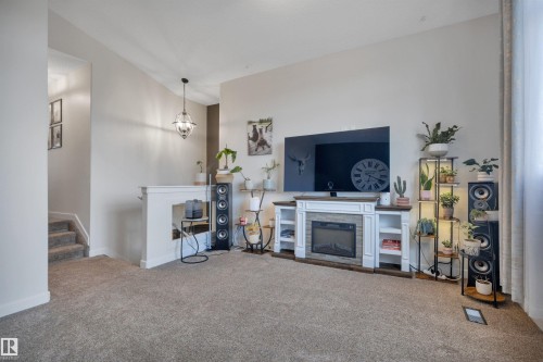 6509 38 Avenue, Beaumont, AB - Indoor With Fireplace