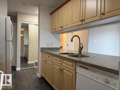316 16303 95 Street, Edmonton, AB - Indoor Photo Showing Kitchen With Double Sink