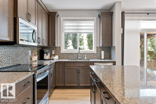 20008 18 Avenue, Edmonton, AB - Indoor Photo Showing Kitchen With Upgraded Kitchen
