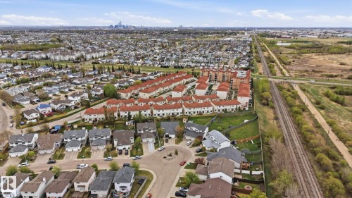 Residential neighborhood featuring detached homes and multi-family residences - 14017 156 Avenue, Edmonton, AB - Outdoor With View