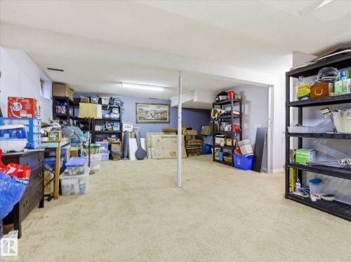 Spacious lower-level area with carpeting and painted walls - 18627 62A Avenue, Edmonton, AB - Indoor