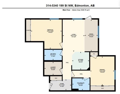 Floor plan - 314 5340 199 Street, Edmonton, AB - Other