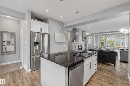 8416 23 Avenue, Edmonton, AB - Indoor Photo Showing Kitchen With Stainless Steel Kitchen With Double Sink With Upgraded Kitchen