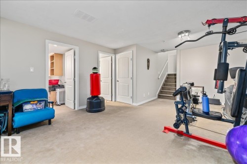 76 Napoleon Crescent, St. Albert, AB - Indoor Photo Showing Gym Room