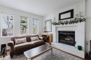 18 Hunter Crest, Sherwood Park, AB  - Indoor Photo Showing Living Room With Fireplace 