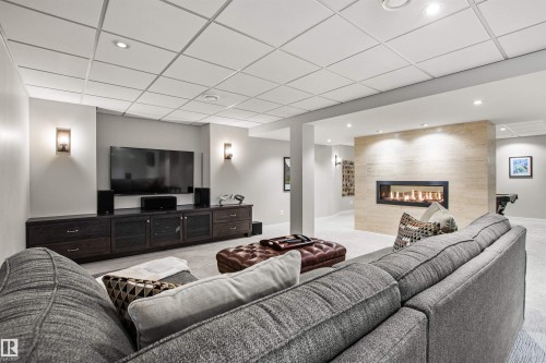 6210 Ada Boulevard Nw, Edmonton, AB - Indoor With Fireplace