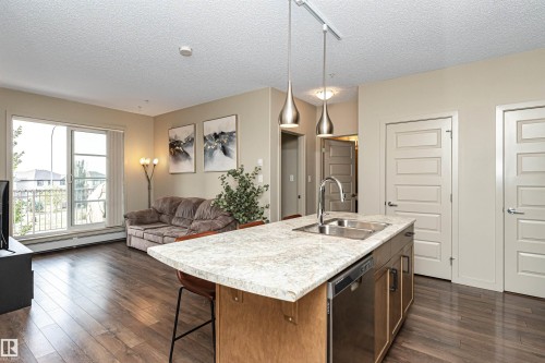 225 503 Albany Way, Edmonton, AB - Indoor Photo Showing Kitchen With Double Sink