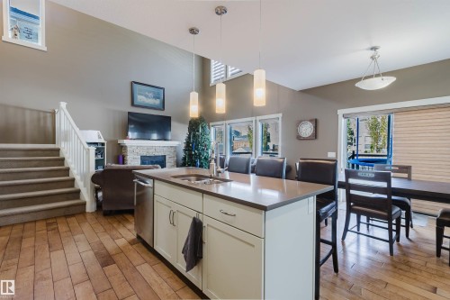 173 Sheppard Circle, Leduc, AB - Indoor With Fireplace
