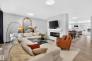 6127 Carr Road, Edmonton, AB  - Indoor Photo Showing Living Room With Fireplace 
