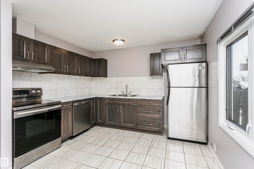 18425 95A Avenue, Edmonton, AB - Indoor Photo Showing Kitchen With Double Sink