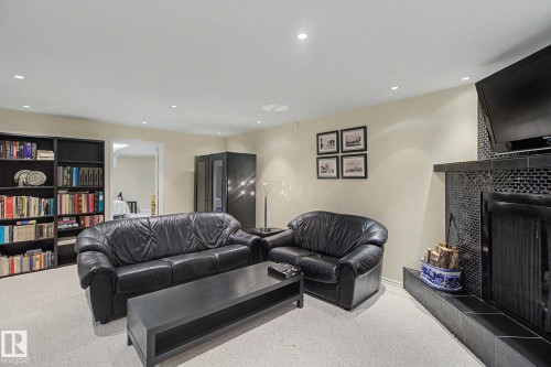 3748 117 Street, Edmonton, AB - Indoor With Fireplace
