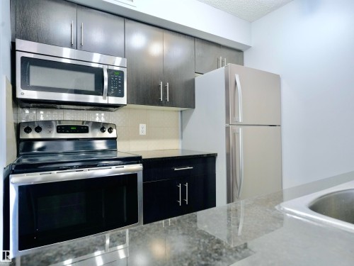 320 5816 Mullen Place, Edmonton, AB - Indoor Photo Showing Kitchen With Upgraded Kitchen