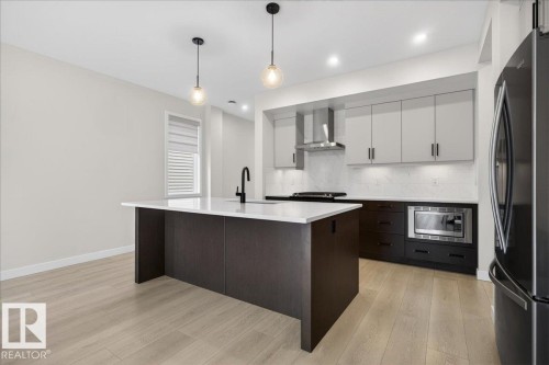 4872 Kinney Road, Edmonton, AB - Indoor Photo Showing Kitchen With Upgraded Kitchen