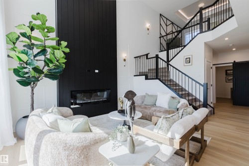 211 Edgemont Green, Edmonton, AB - Indoor With Fireplace