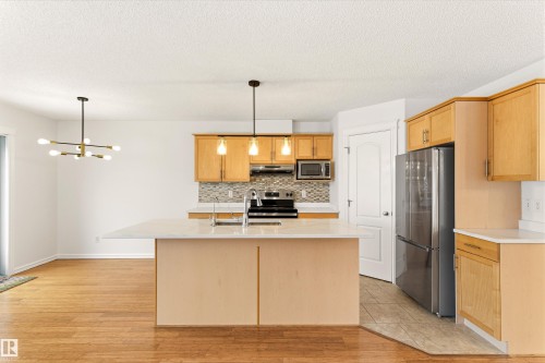 2550 Rabbit Hill Road, Edmonton, AB - Indoor Photo Showing Kitchen With Stainless Steel Kitchen