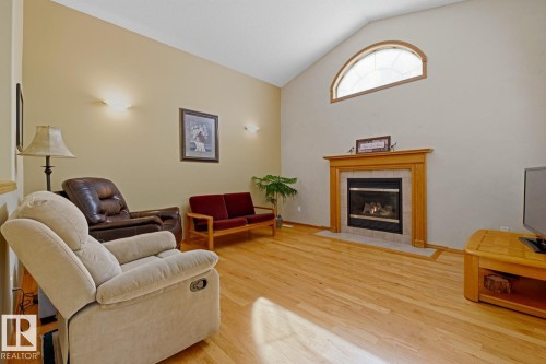 70 Eastcott Drive, St. Albert, AB - Indoor Photo Showing Living Room With Fireplace