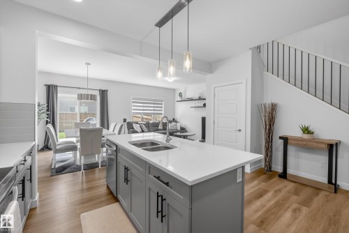 9309 Pear Link Link, Edmonton, AB - Indoor Photo Showing Kitchen With Double Sink
