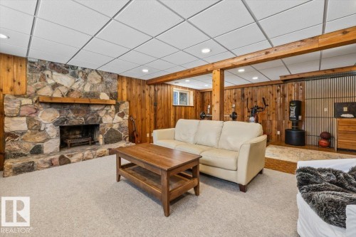 11427 35 Avenue, Edmonton, AB - Indoor Photo Showing Other Room With Fireplace