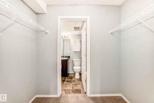 This closet space offers wire shelving for storage - 101 530 Watt Boulevard, Edmonton, AB - Indoor