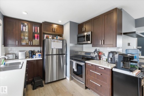 10945 164 Street, Edmonton, AB - Indoor Photo Showing Kitchen With Double Sink