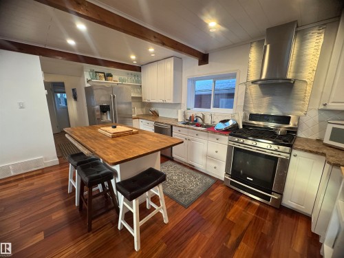 #8 Beaver Crescent, Rural Westlock County, AB - Indoor Photo Showing Kitchen With Stainless Steel Kitchen