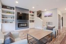 661 Lewis Greens Drive, Edmonton, AB  - Indoor Photo Showing Living Room With Fireplace 