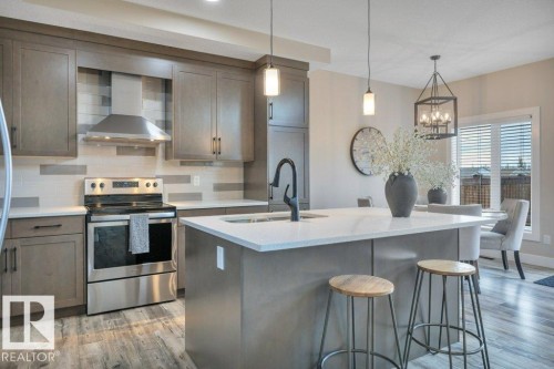 777 Berg Loop, Leduc, AB - Indoor Photo Showing Kitchen With Upgraded Kitchen
