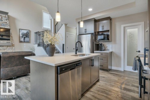 777 Berg Loop, Leduc, AB - Indoor Photo Showing Kitchen With Upgraded Kitchen