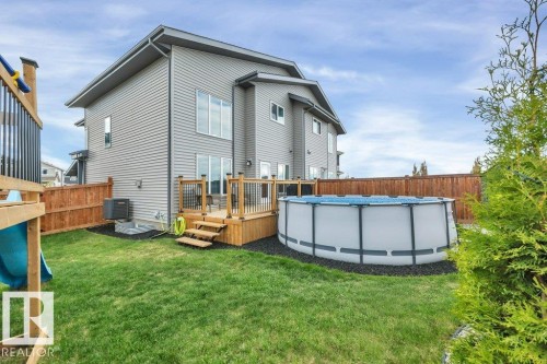 777 Berg Loop, Leduc, AB - Outdoor With Above Ground Pool