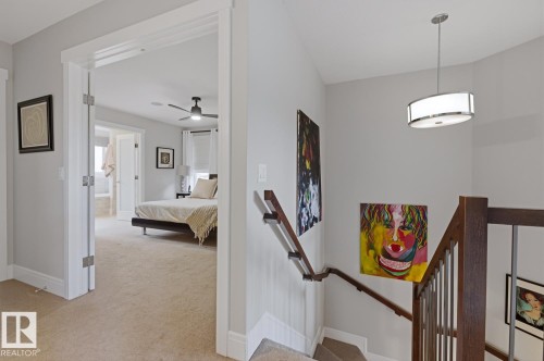 Interior hallway with light gray walls and white trim - 1359 Westerra Drive, Stony Plain, AB - Indoor Photo Showing Other Room