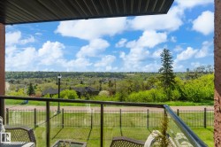 Outdoor balcony featuring a glass railing system, offering expansive surrounding foliage - 