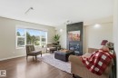 10 Rockwell Close, Fort Saskatchewan, AB  - Indoor Photo Showing Living Room With Fireplace 