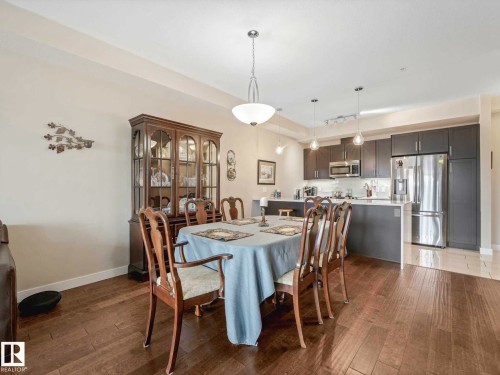 Image quality insufficient for description - 213 625 Leger Way, Edmonton, AB - Indoor Photo Showing Dining Room