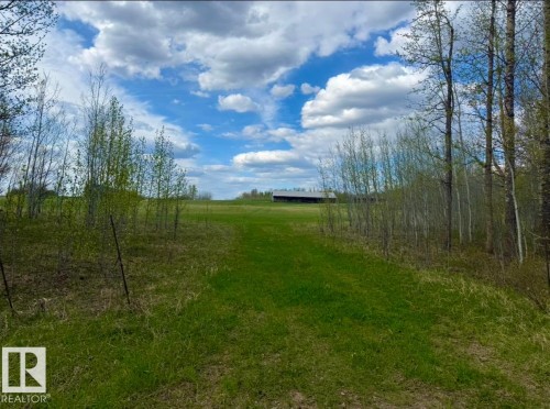 Expansive grassy field with a distant barn structure - 50206 Range Road 215, Rural Leduc County, AB 