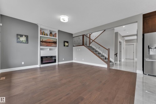 4902 38 Street, Beaumont, AB - Indoor With Fireplace