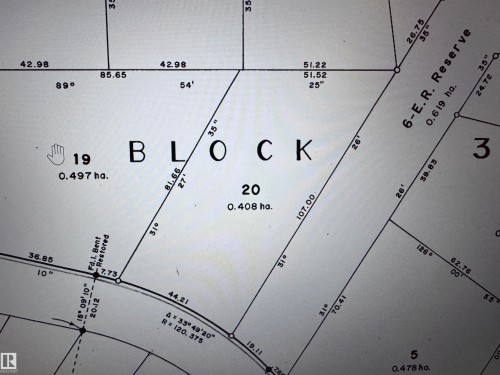 Lot number 20 measured in meters and hectares - 126 Sandy Beach Avenue, Rural Two Hills County, AB 