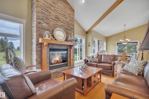 464012 A Rge Road 233, Rural Wetaskiwin County, AB - Indoor Photo Showing Living Room With Fireplace