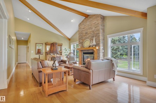 464012 A Rge Road 233, Rural Wetaskiwin County, AB - Indoor Photo Showing Living Room With Fireplace