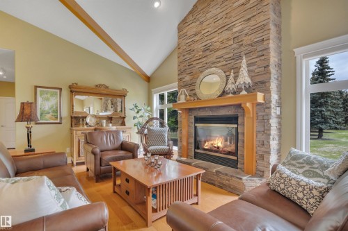 464012 A Rge Road 233, Rural Wetaskiwin County, AB - Indoor Photo Showing Living Room With Fireplace