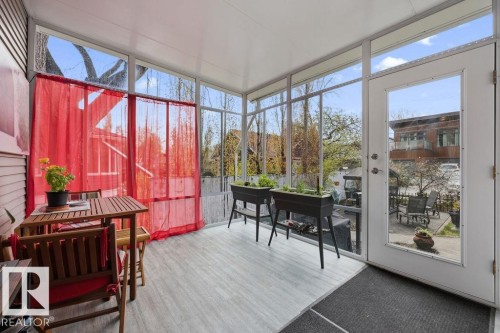 Three season sun porch. - 11137 81 Avenue, Edmonton, AB - Indoor Photo Showing Other Room