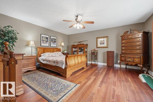 The spacious primary bedroom, ample space for a king sized bed and full bedroom suite. - 11137 81 Avenue, Edmonton, AB - Indoor Photo Showing Bedroom