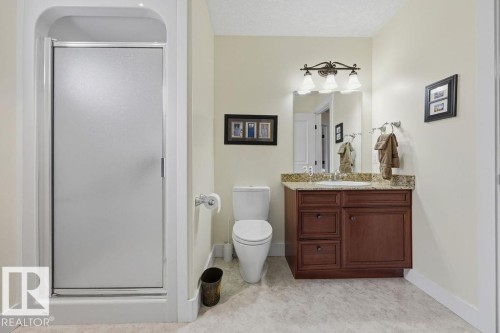 Three piece second floor main bathroom. - 11137 81 Avenue, Edmonton, AB - Indoor Photo Showing Bathroom