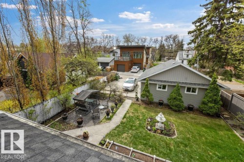 The view of the yard from the balcony. - 11137 81 Avenue, Edmonton, AB - Outdoor