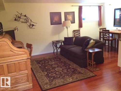 Basement living room. - 11137 81 Avenue, Edmonton, AB - Indoor Photo Showing Living Room