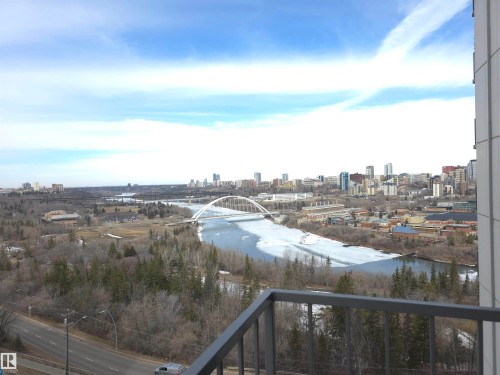 1201 10135 Saskatchewan Drive, Edmonton, AB - Outdoor With Balcony With View