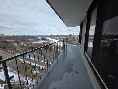 1201 10135 Saskatchewan Drive, Edmonton, AB - Outdoor With Balcony With View