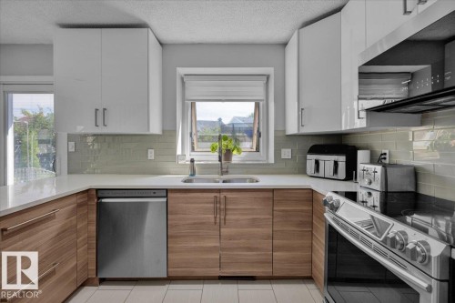 18911 58 Avenue, Edmonton, AB - Indoor Photo Showing Kitchen With Double Sink