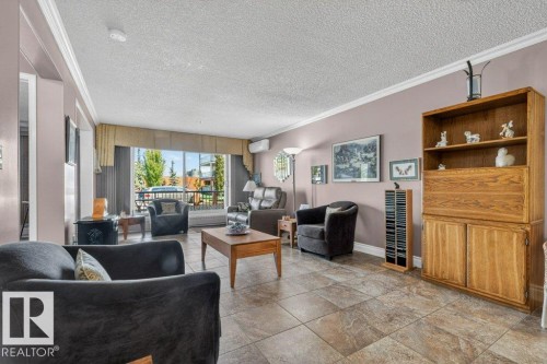 Plenty of room for furniture and seating. - 101 10903 21 Avenue Nw, Edmonton, AB - Indoor Photo Showing Living Room