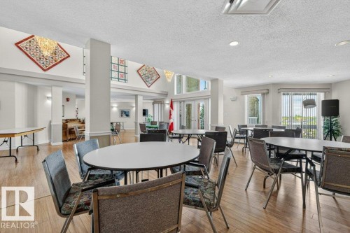Special events are held in the great room on a regular basis. - 101 10903 21 Avenue Nw, Edmonton, AB - Indoor Photo Showing Dining Room