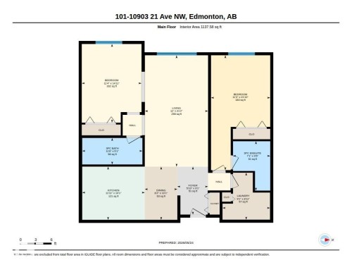 A look at the floor plan. - 101 10903 21 Avenue Nw, Edmonton, AB - Other